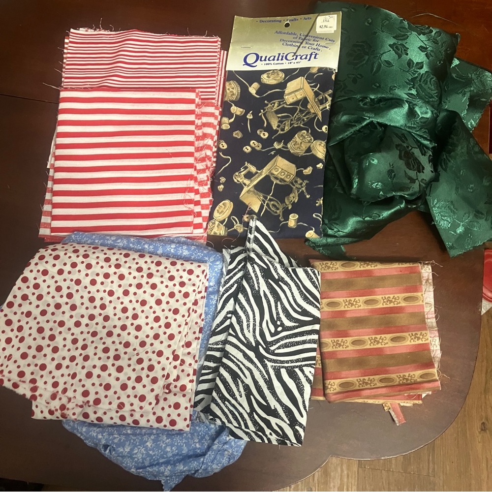 Misc. Lot of Quilting Fabric Cotton Polyester